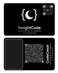 tonightcode premium metallic nfc business cards - both soides